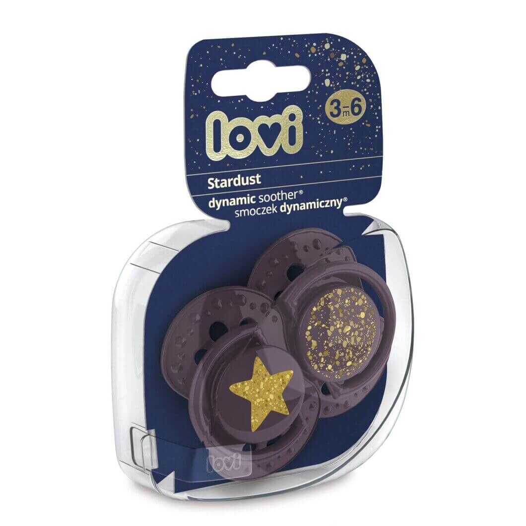 Пустушка Lovi Силіконова динамічна Hey Stardust фіолетова (22 / 892_violet)