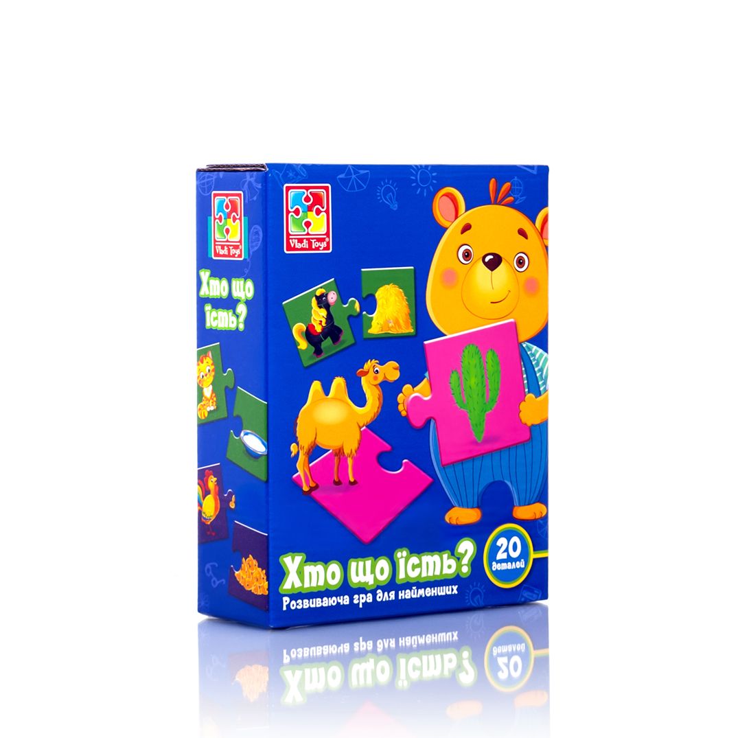 Розвиваюча гра Vladi Toys Хто що їсть українською (VT1804-25)