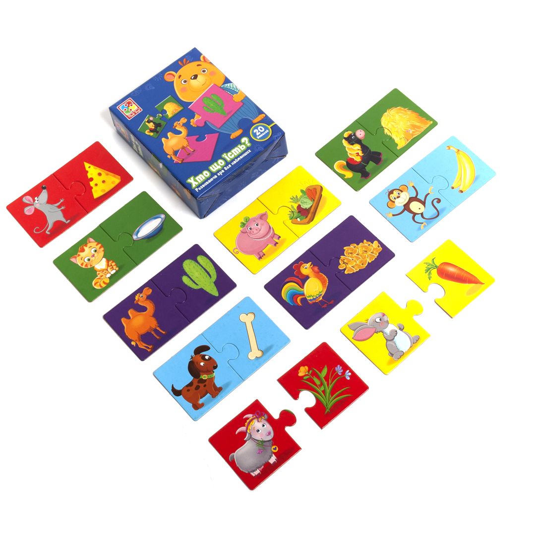 Розвиваюча гра Vladi Toys Хто що їсть українською (VT1804-25)