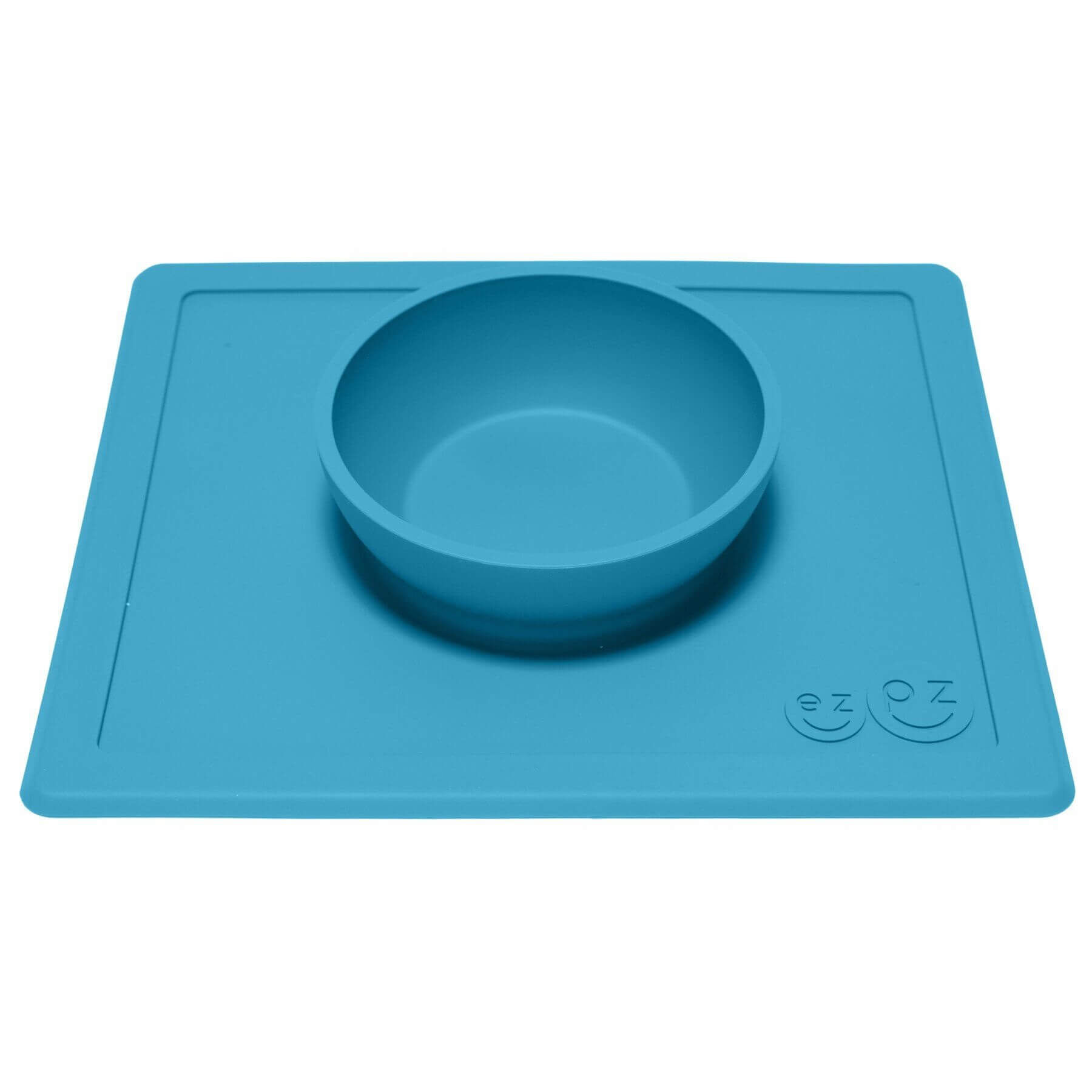 Силіконова тарілка килимок EZPZ Happy bowl блакитний (HAPPY BOWL BLUE)