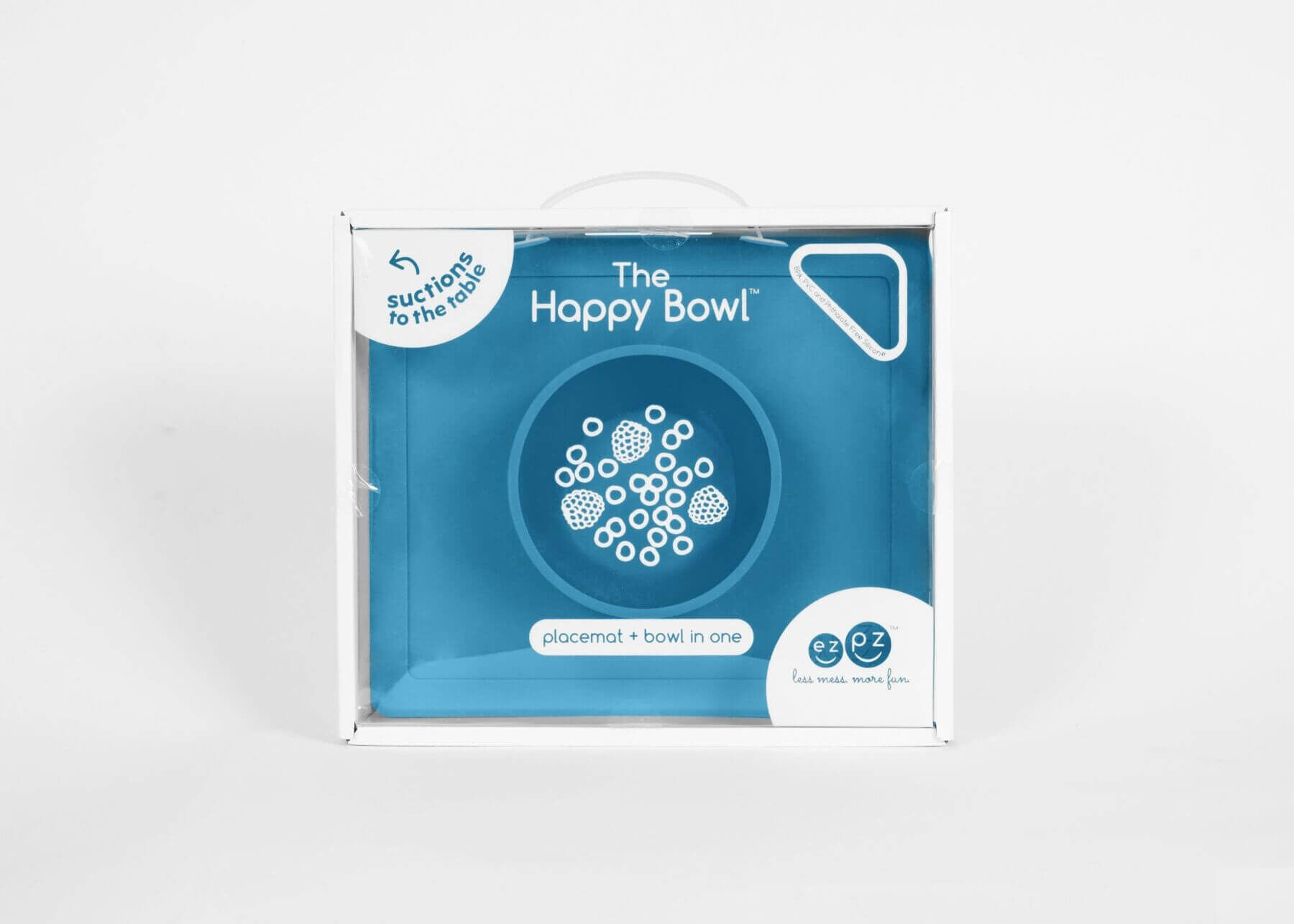 Силіконова тарілка килимок EZPZ Happy bowl блакитний (HAPPY BOWL BLUE)