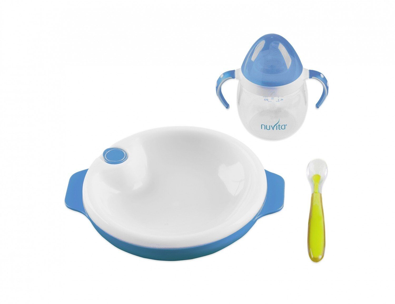 Набір для годування Nuvita 6м Блакитний 3 предмета (NV1491Blue)