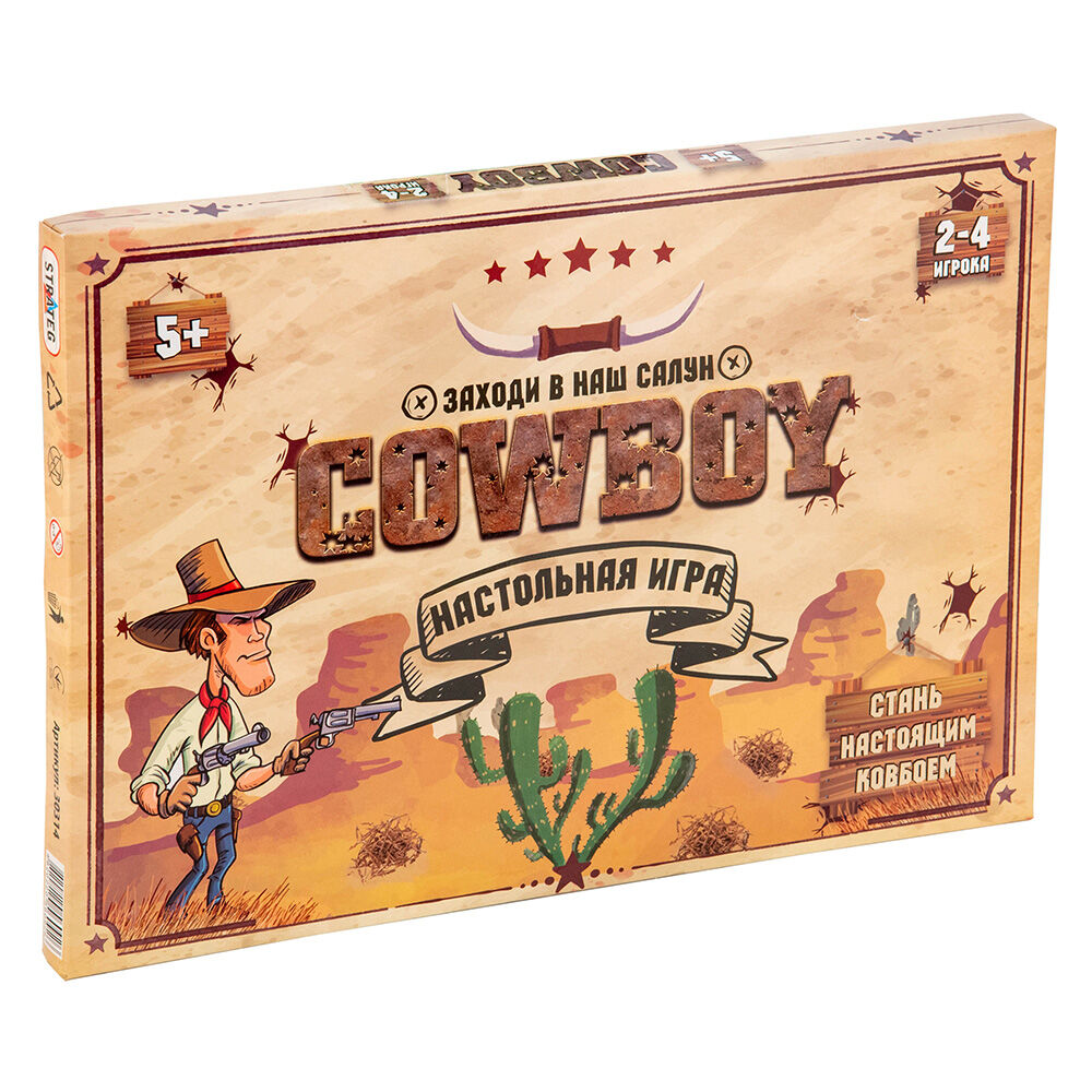Гра настільна Strateg Cowboy російською (30314)
