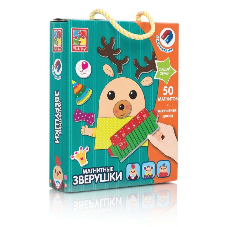 Магнітна гра Vladi Toys Звірятка українською (VT3702-16)
