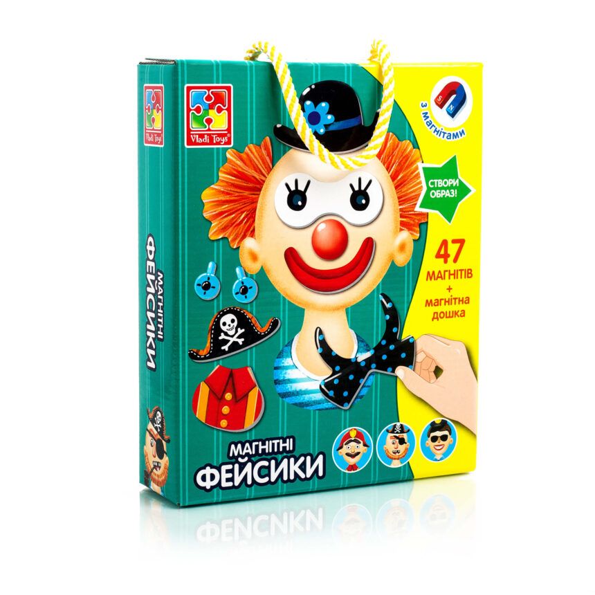 Магнітна гра Vladi Toys Фейсики українською (VT3702-15)