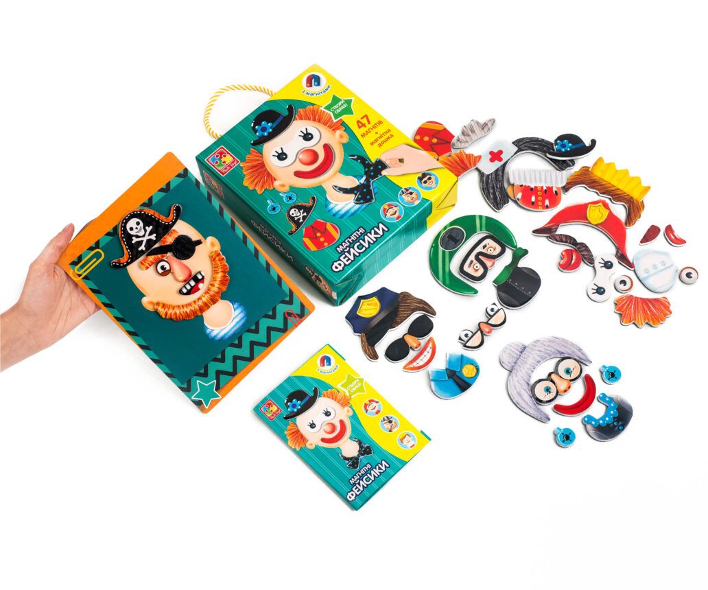 Магнітна гра Vladi Toys Фейсики українською (VT3702-15)