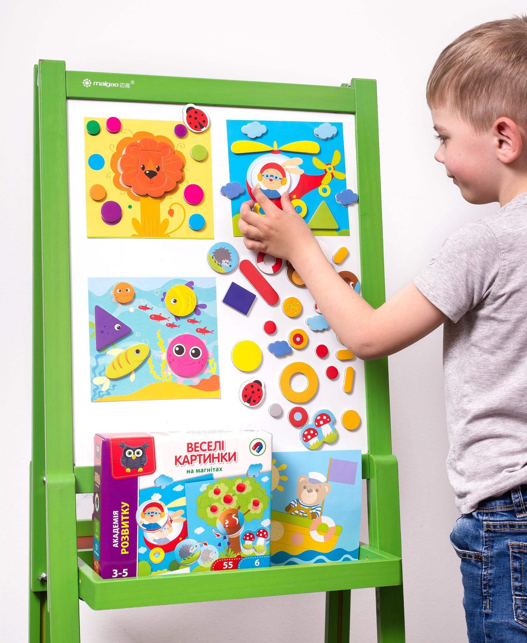 Магнітна гра для досточки Vladi Toys "Веселі картинки" VT5422-06 (укр)