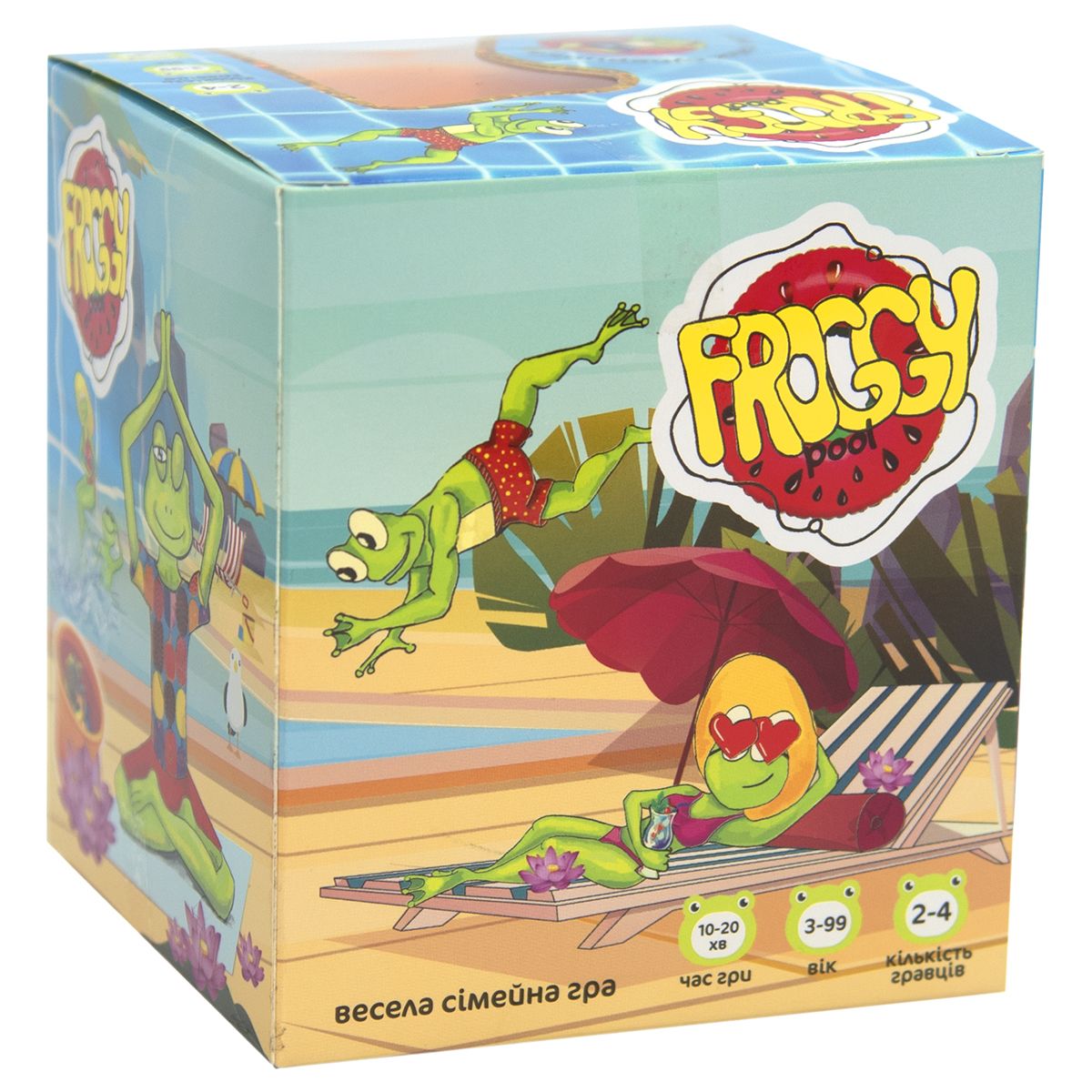 Настільна гра Strateg українською Froggy Pool (30352)