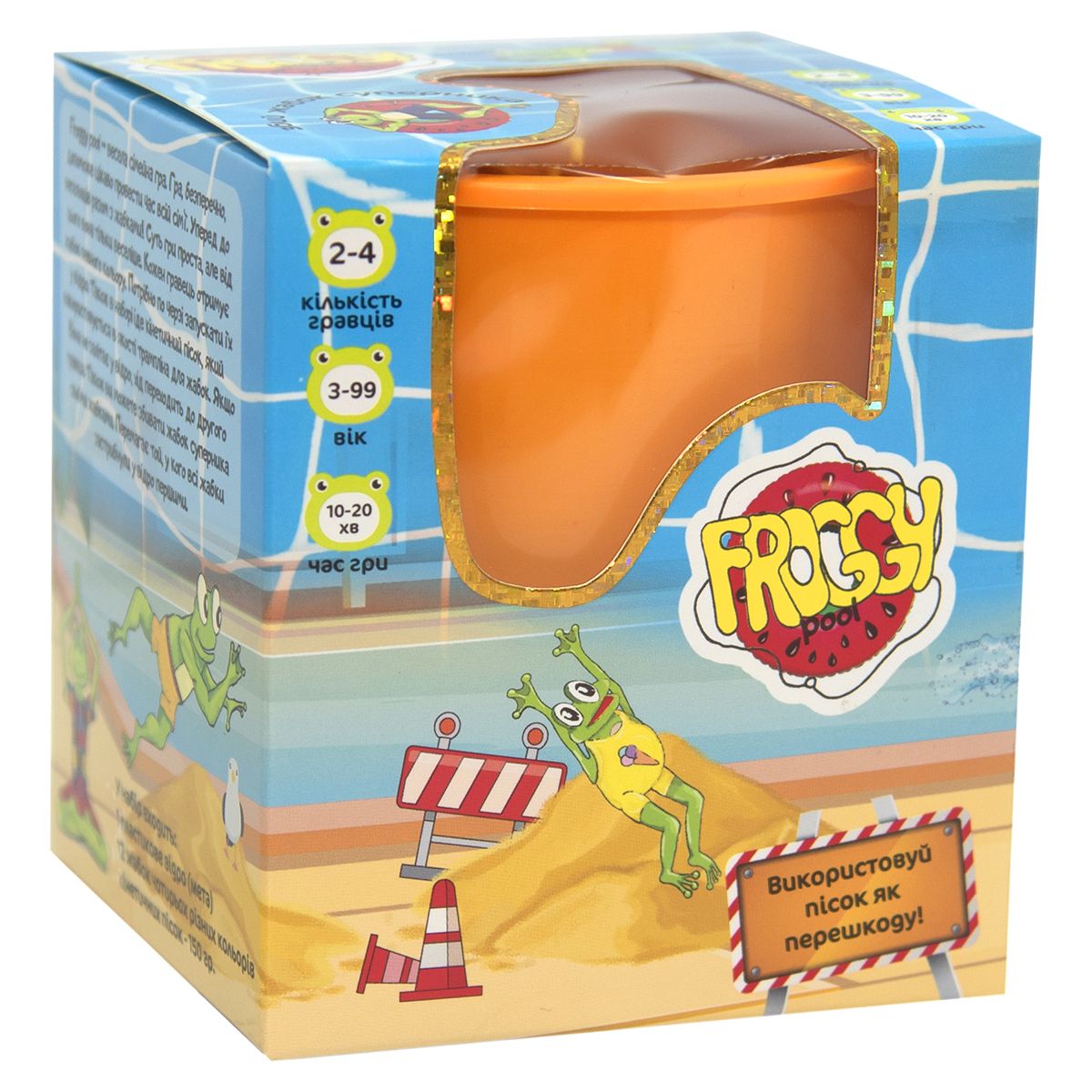 Настільна гра Strateg українською Froggy Pool (30352)