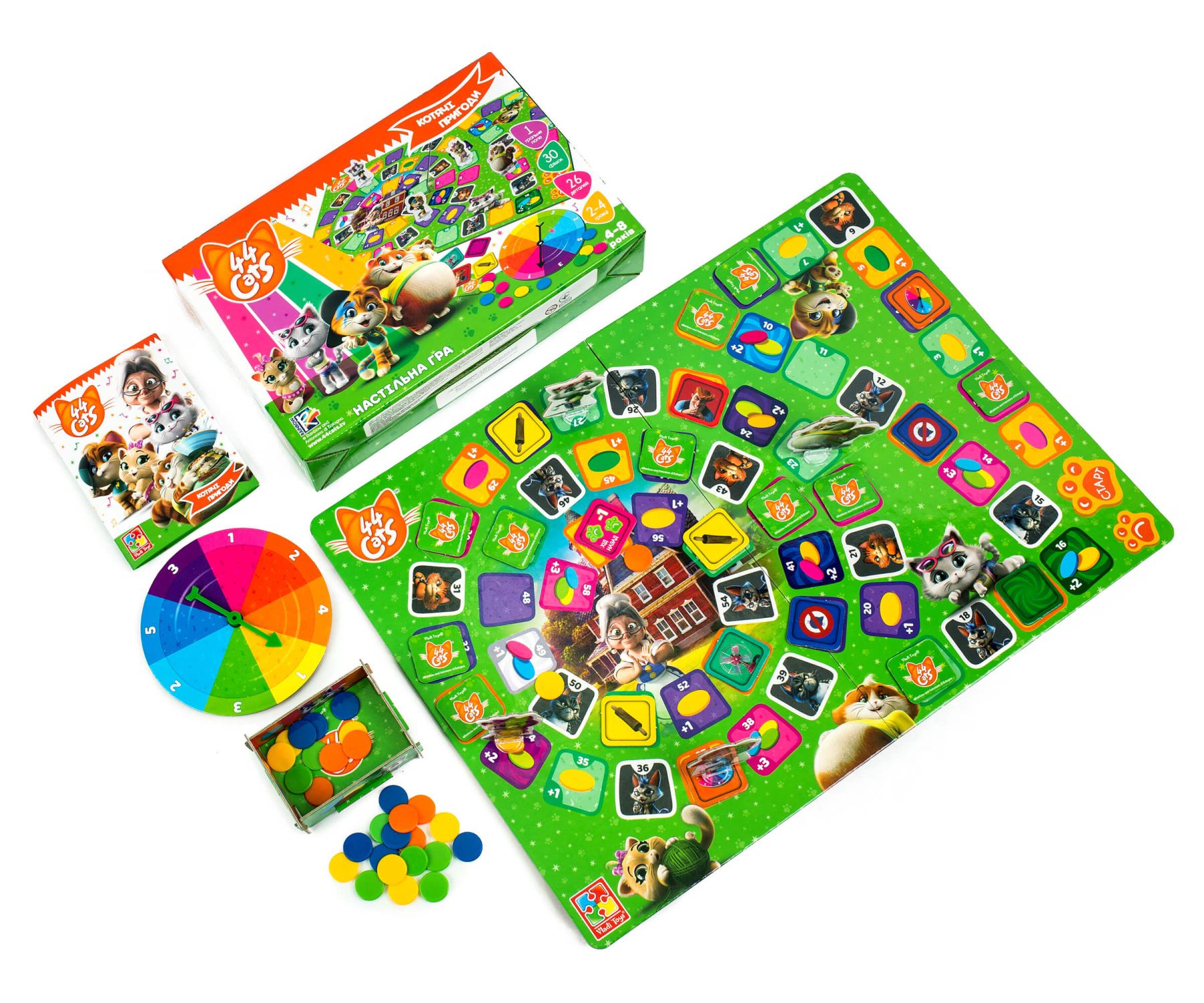 Настільна гра Vladi Toys 44 Кота Котячі пригоди (VT8055-25)