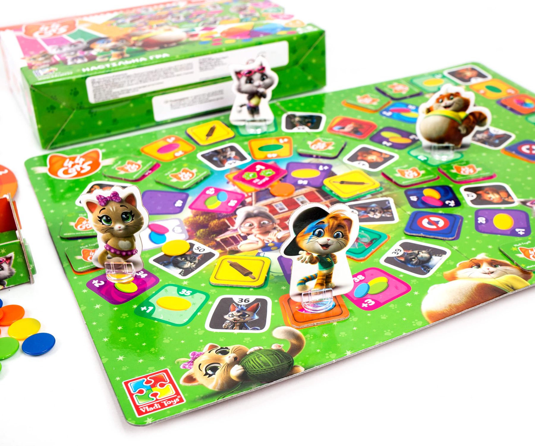 Настільна гра Vladi Toys 44 Кота Котячі пригоди (VT8055-25)