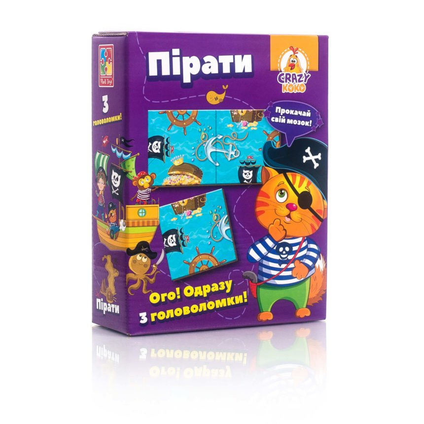 Настільна гра Vladi Toys Crazy Ko Ko Головоломка Пірати українською (VT8055-11)