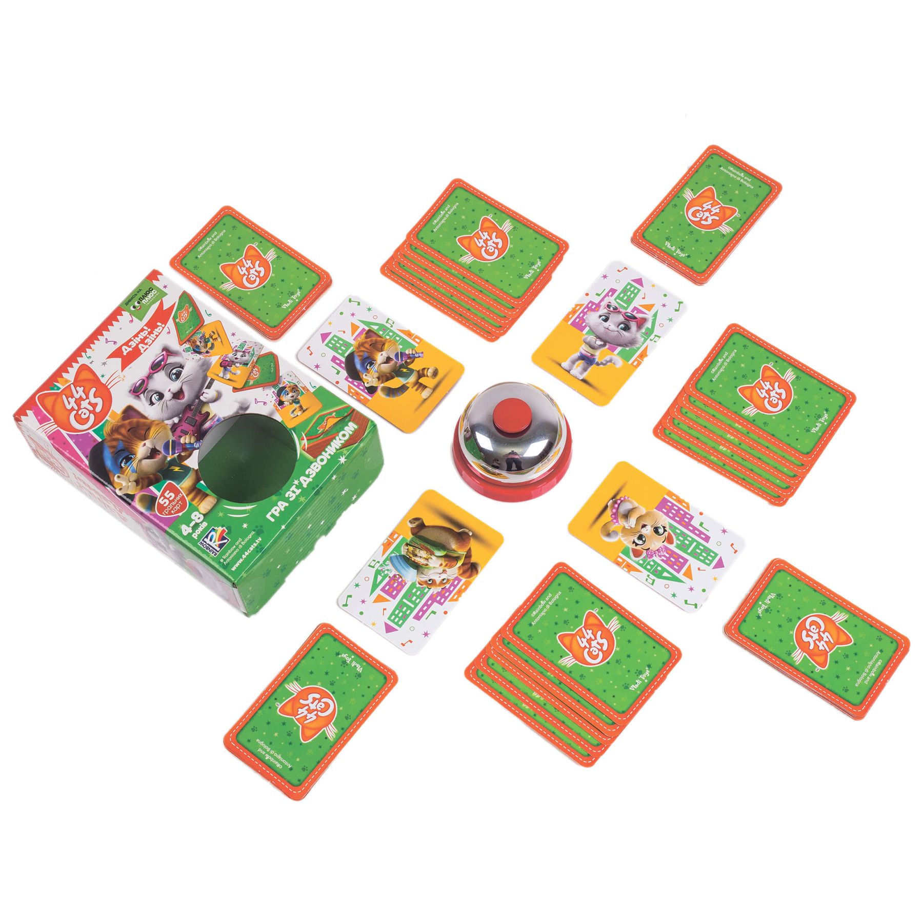 Настільна гра з дзвінком Vladi Toys 44 Кота Дзинь Дзинь (VT8010-08)