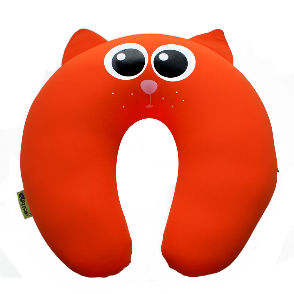 М′яка іграшка підголівник Кіт червоний Expetro (В082)