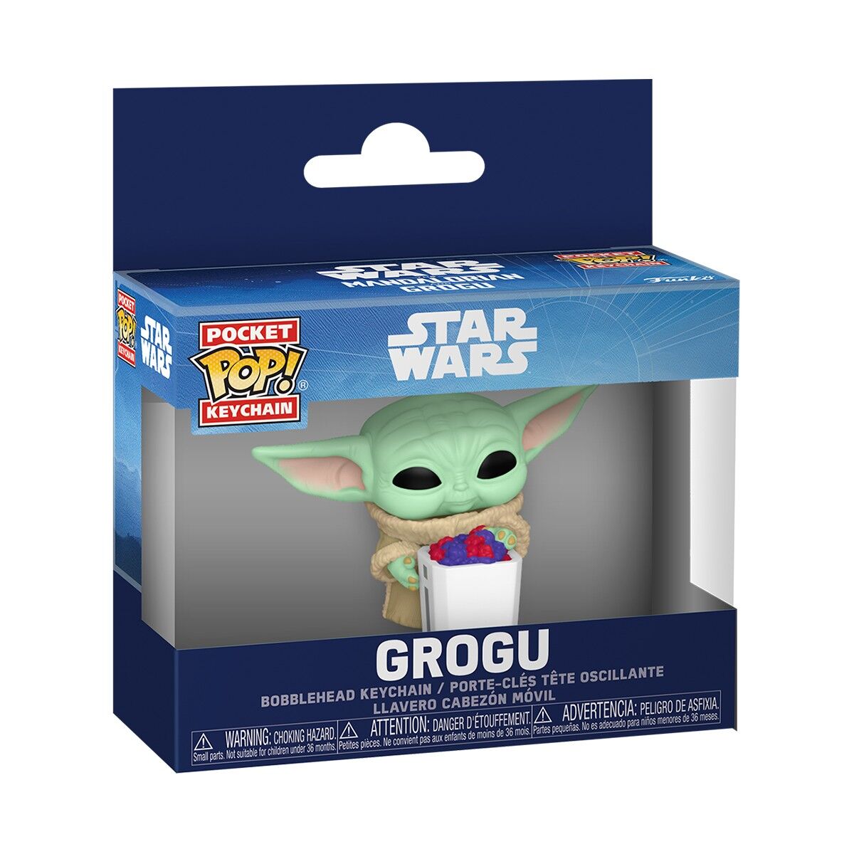 Ігрова фігурка на кліпсі FUNKO POP! серії "Мандалорець і Ґроґу" - ҐРОҐУ З ПОПКОРНОМ