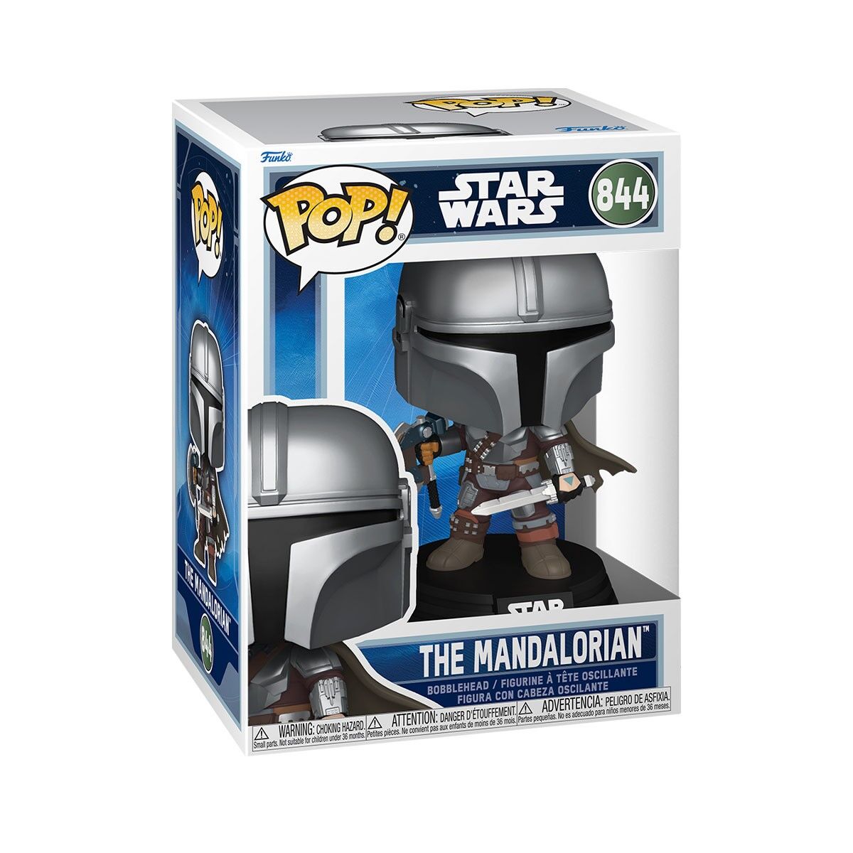 Ігрова фігурка FUNKO POP! серії "Мандалорець і Ґроґу" - МАНДАЛОРЕЦЬ ЗІ ЗБРОЄЮ