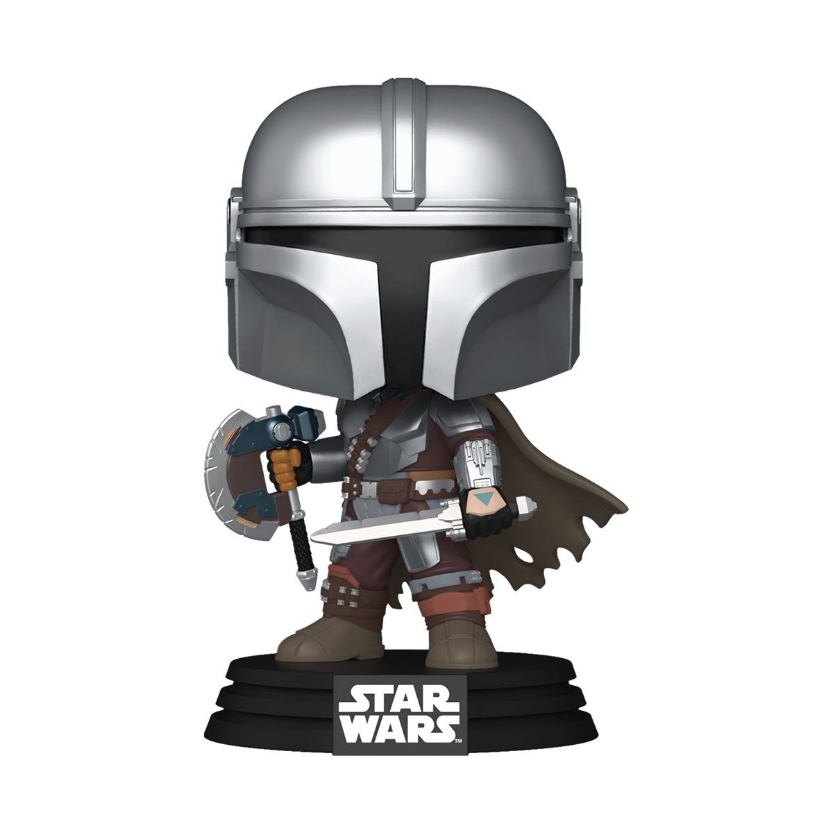 Ігрова фігурка FUNKO POP! серії "Мандалорець і Ґроґу" - МАНДАЛОРЕЦЬ ЗІ ЗБРОЄЮ