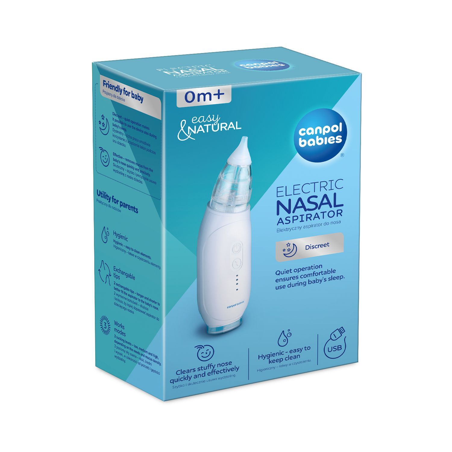 Canpol babies Аспіратор для носа електричний Easy Natural