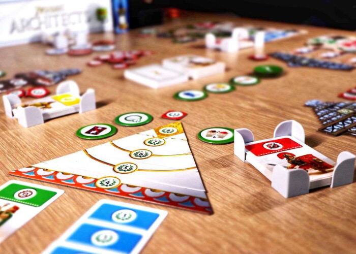 Настільна гра Repos Production 7 Чудес. Архітектори (7 Wonders: Architects) (франц.) + QR-код на укр. правила (ARC-FR01)