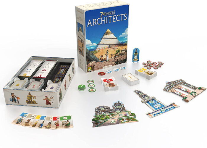 Настільна гра Repos Production 7 Чудес. Архітектори (7 Wonders: Architects) (франц.) + QR-код на укр. правила (ARC-FR01)