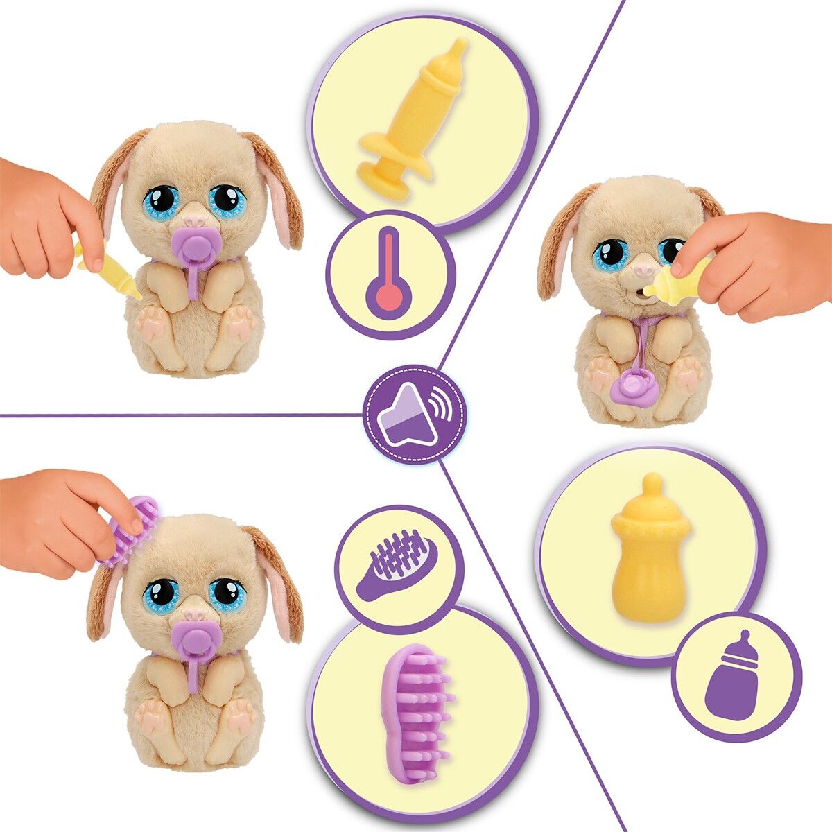 Інтерактивний ігровий набір BABY PAWS серії "Just Born" – ЦУЦЕНЯ (з аксес.)