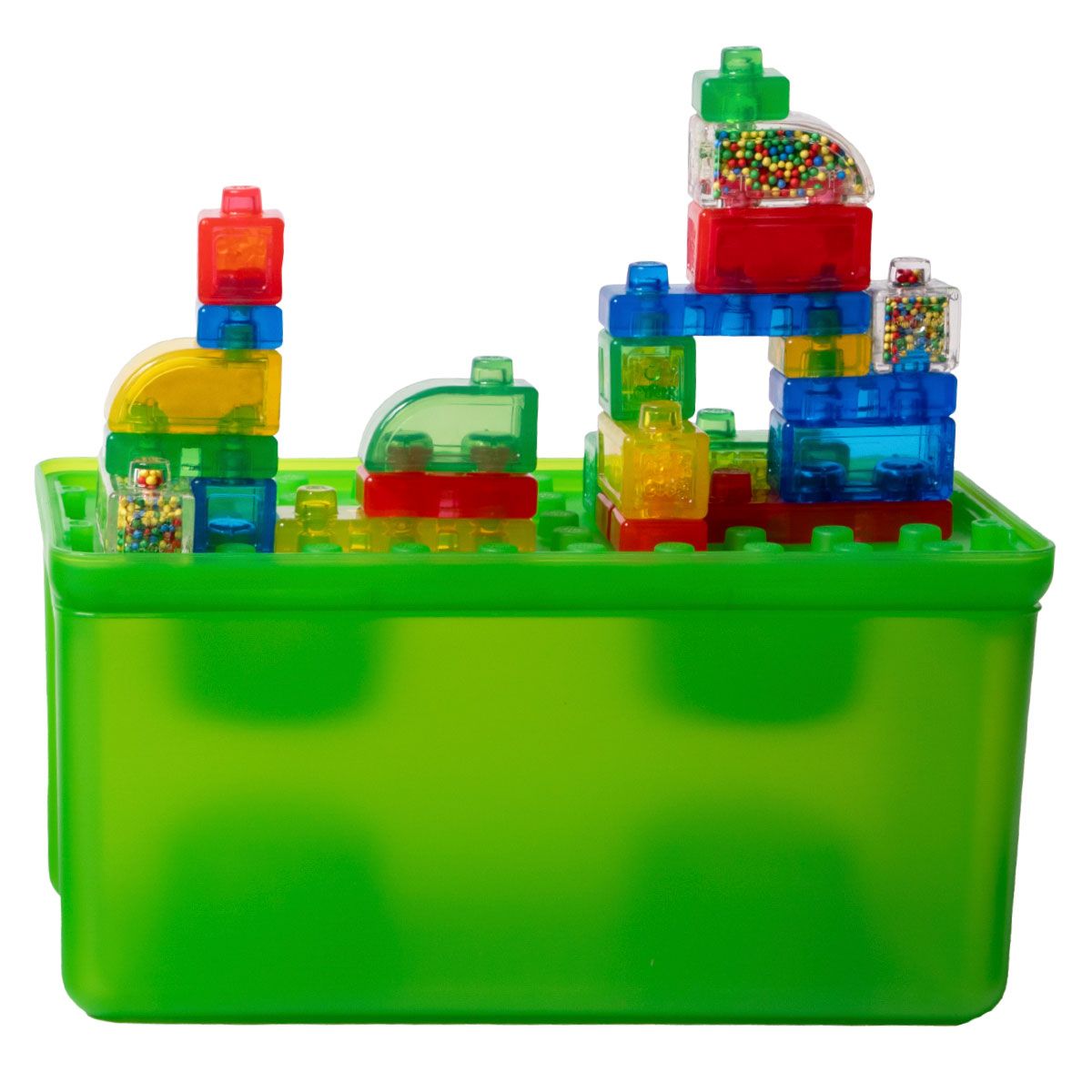 Сенсорний конструктор JELLY BLOX - В КЕЙСІ 2 В 1: БУДУЙ-СКЛАДАЙ