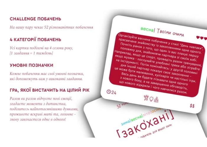 Настільна гра Hmarka Pochuttiv Закохані (укр.)