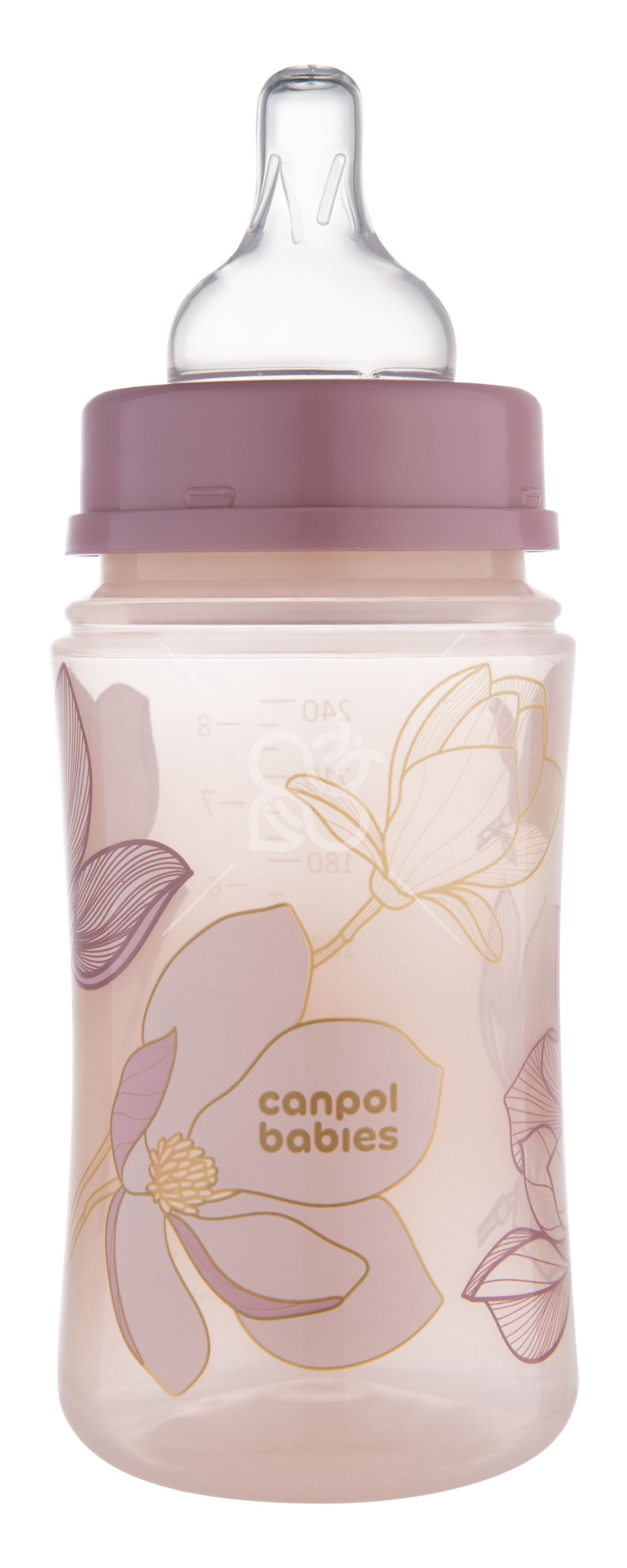 Canpol babies Пляшка антиколікова з широким отвором 240 мл Easystart GOLD - рожева