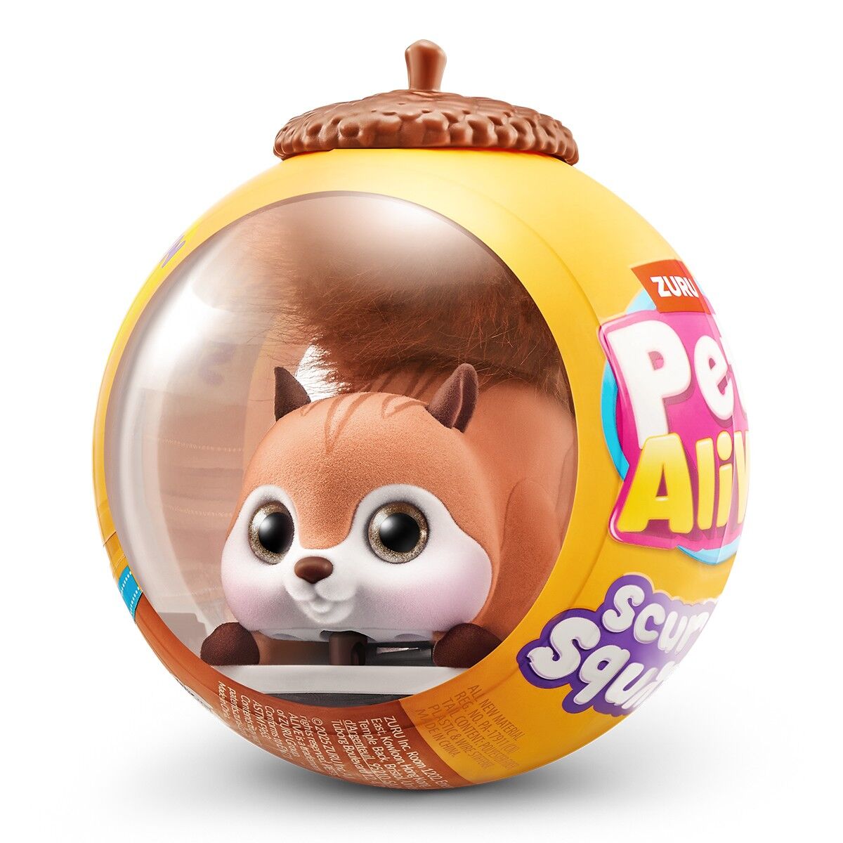 Інтерактивна іграшка PETS ALIVE S1 – БІЛОЧКА (коричневий)