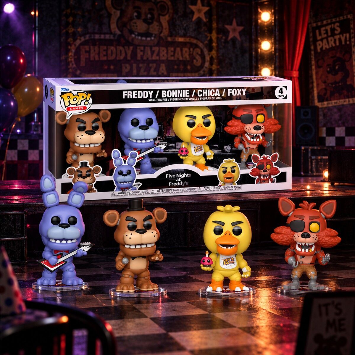 Набір ігрових фігурок FUNKO POP! серії "5 ночей у Фредді" (4 фігурки)