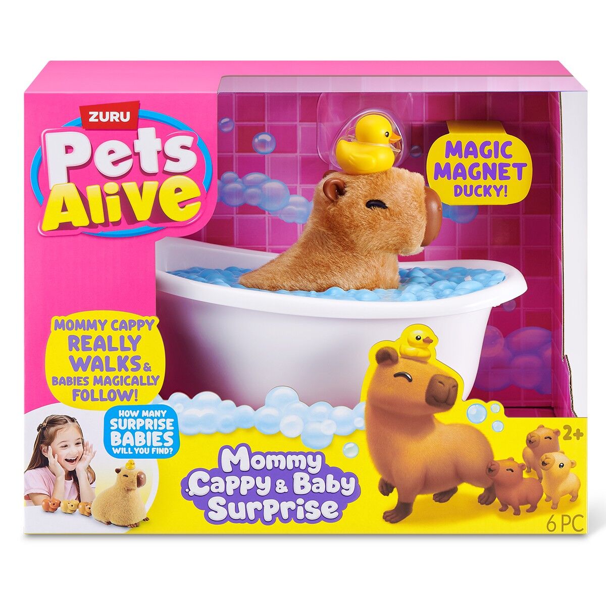Інтерактивний ігровий набір PETS ALIVE серії "Mama & Baby Surprise" S1 – МАМА КАПІБАРА З СЮРПРИЗОМ