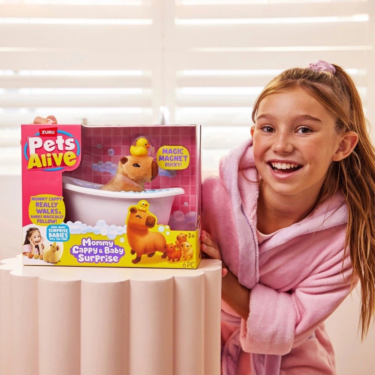 Інтерактивний ігровий набір PETS ALIVE серії "Mama & Baby Surprise" S1 – МАМА КАПІБАРА З СЮРПРИЗОМ