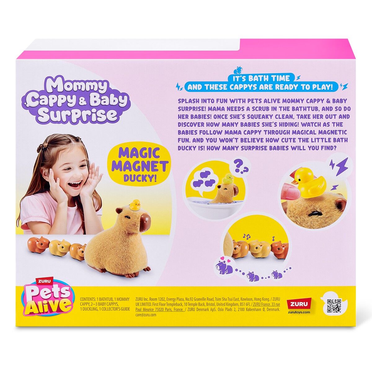 Інтерактивний ігровий набір PETS ALIVE серії "Mama & Baby Surprise" S1 – МАМА КАПІБАРА З СЮРПРИЗОМ