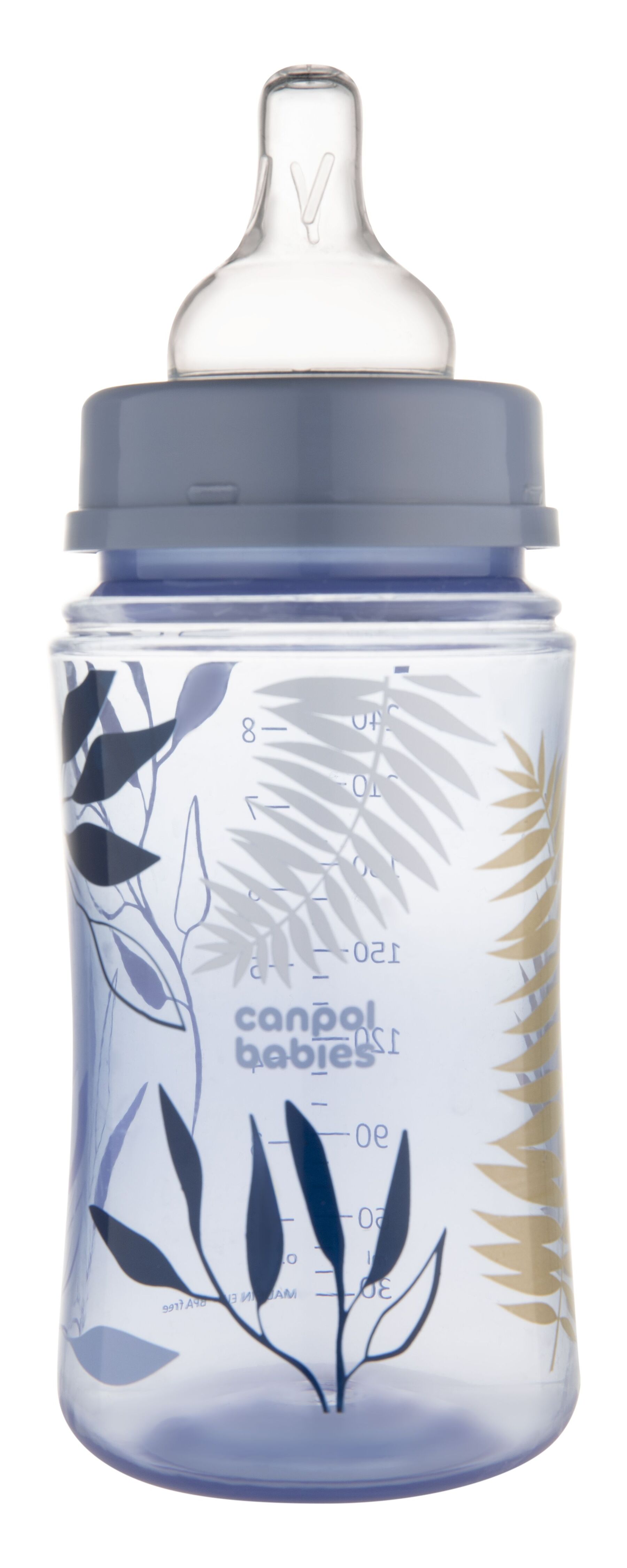 Canpol babies Пляшка антиколікова з широким отвором 240 мл Easystart GOLD - блакитна