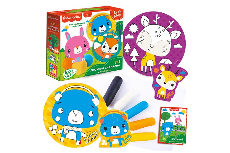 Набір для творчості Fisher Price "Лісові друзі" VT4502-04 з екотестом Vladi Toys