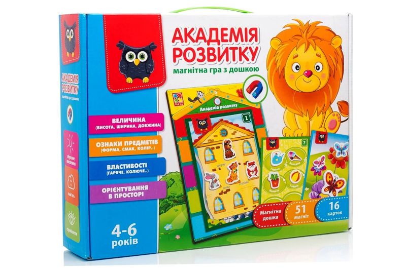 Магнітна гра з дошкою 'Властивості, Ознаки' VT5412-03 VladiToys