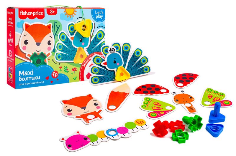 Гра-конструктор «Fisher-Price. Maxi болтики»  VT2905-23 Vladi Toys