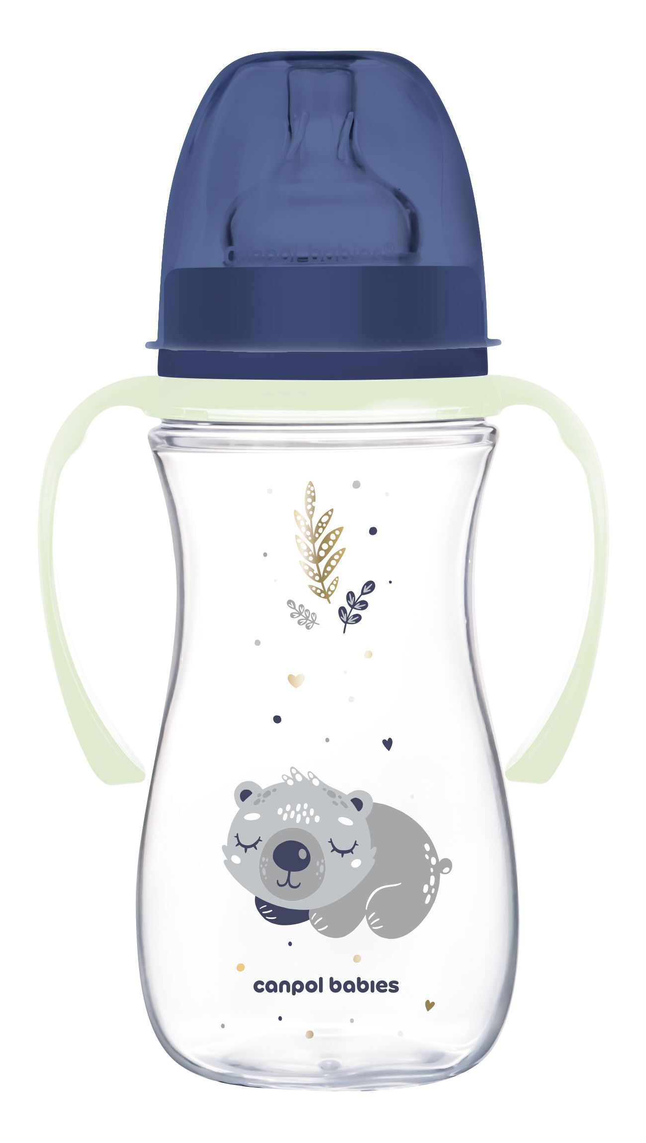 Canpol babies Пляшка антиколікова з широким отвором 300 мл Easystart Sleepy Koala - блакитна