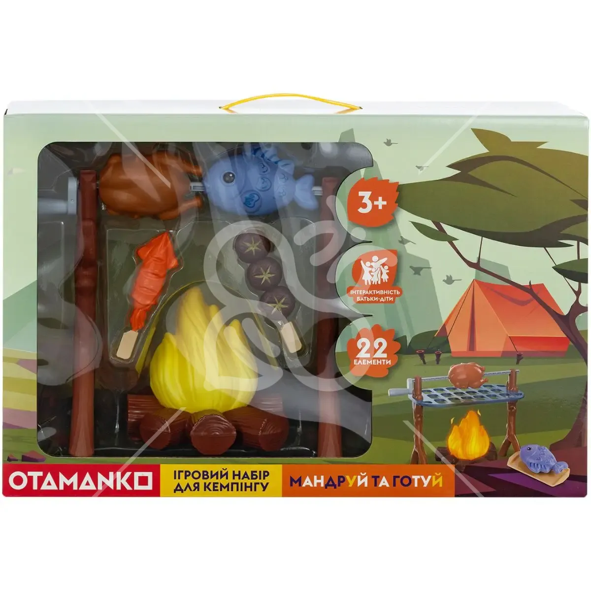Ігровий набір OTAMANKO для кемпінгу "Мандруй та готуй" , 22 елемента