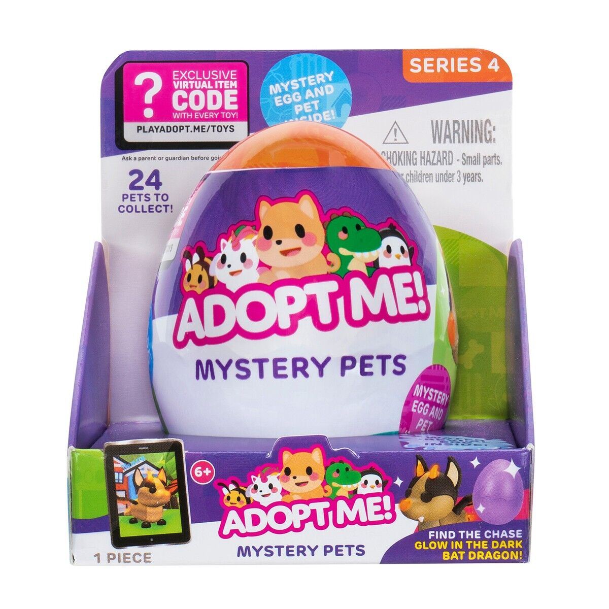 Іграшка-сюрприз в яйці ADOPT ME! S4 – КАЗКОВІ ТВАРИНИ (24 видів, в асорт.)