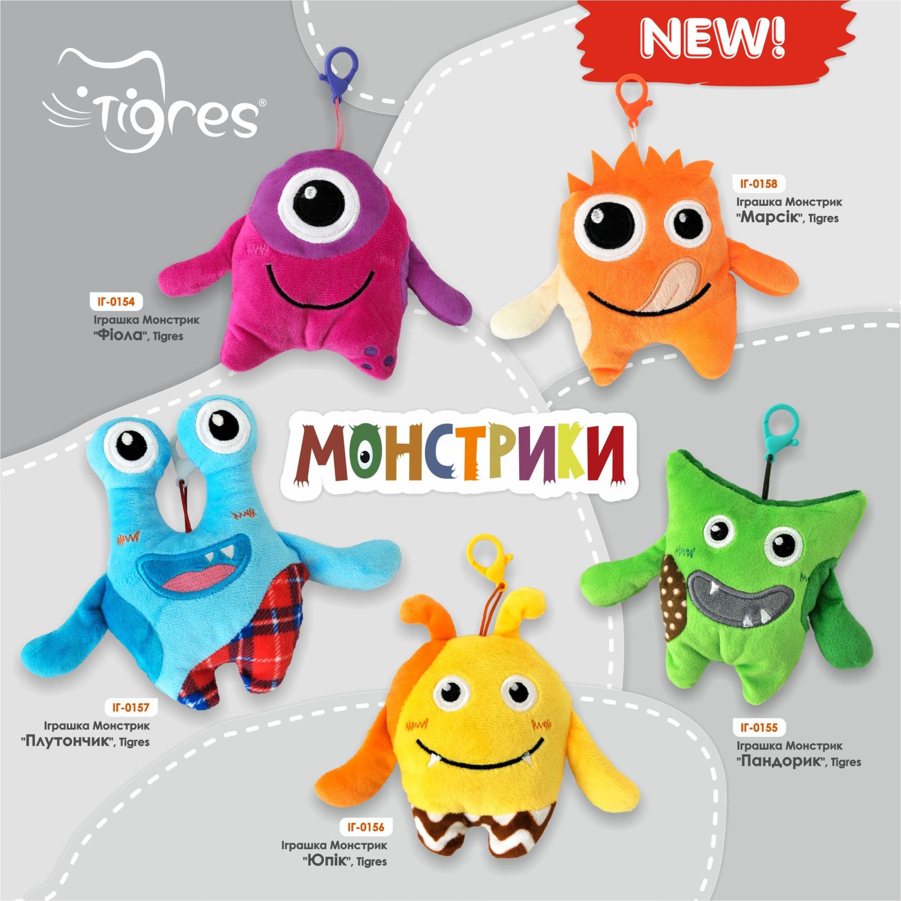 Іграшка Монстрик "Юпік", Tigres