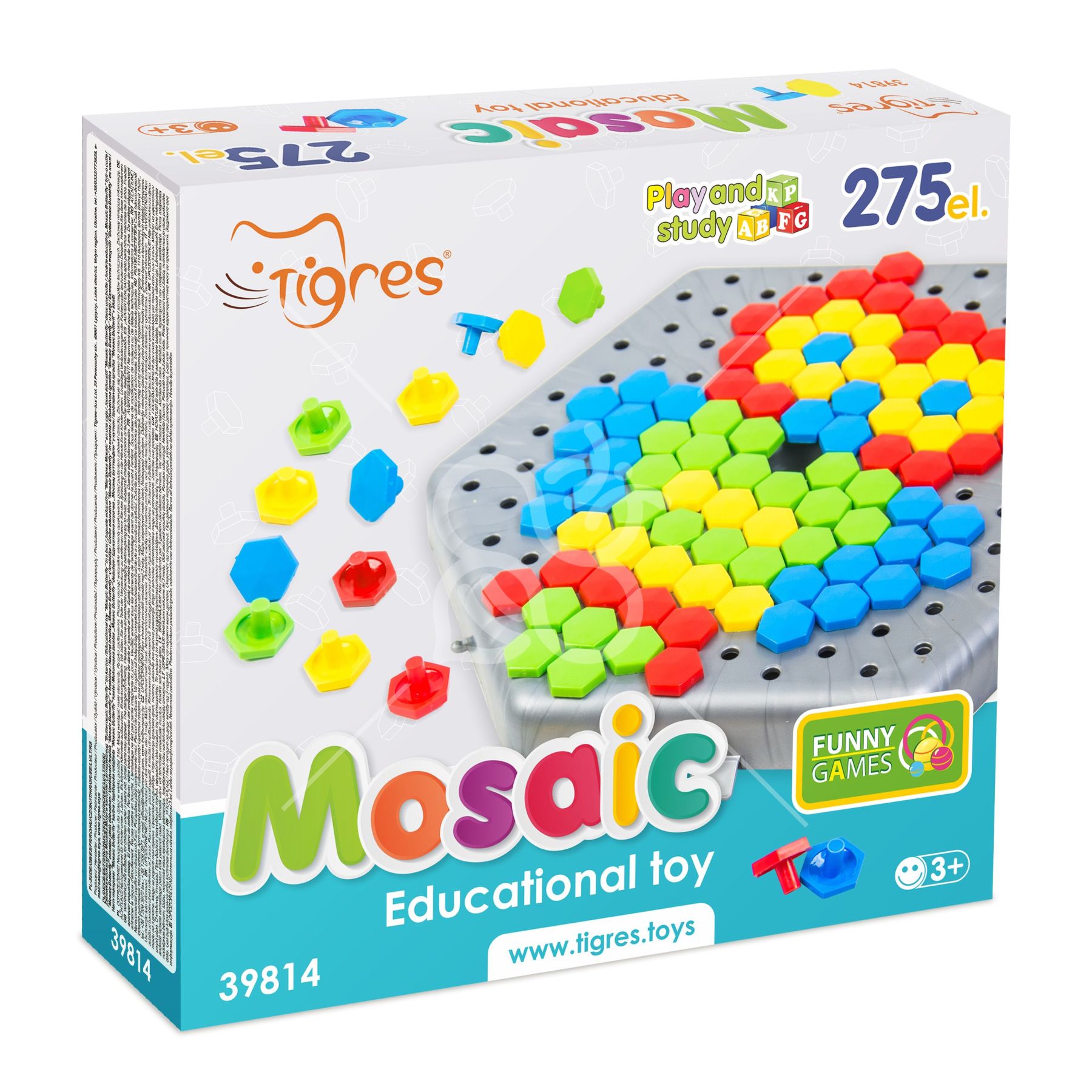Мозаїка "Метелик" 275 ел. в коробці, Tigres