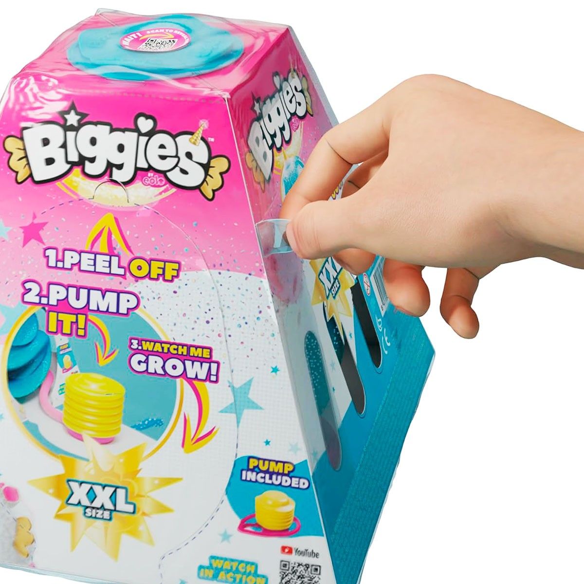 Ігровий набір BIGGIES серії "Fantasy" W1 - РОЖЕВИЙ КРОЛИК (надувна іграшка, насос)