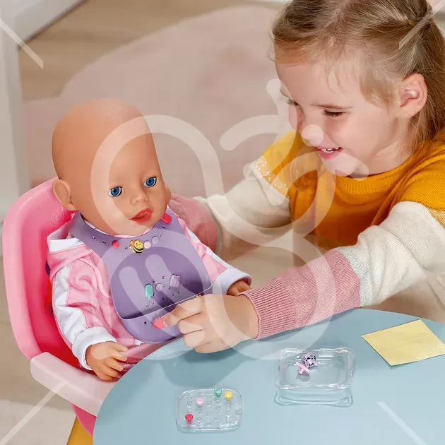 Нагрудник для ляльки BABY BORN серії "Pinplay" – СТИЛЬНЕ ГОДУВАННЯ