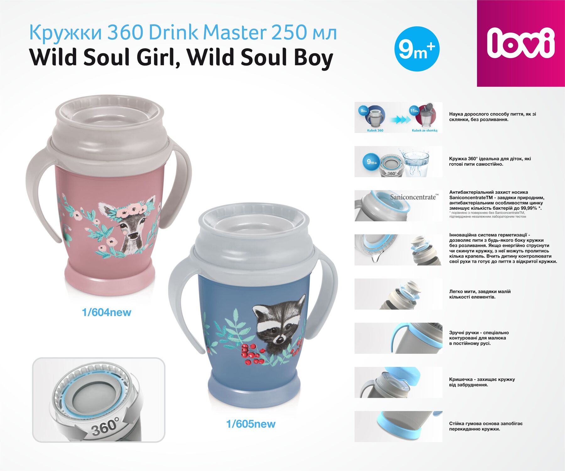 LOVI Кружка 360 Drink Master 250 мл Wild Soul Boy