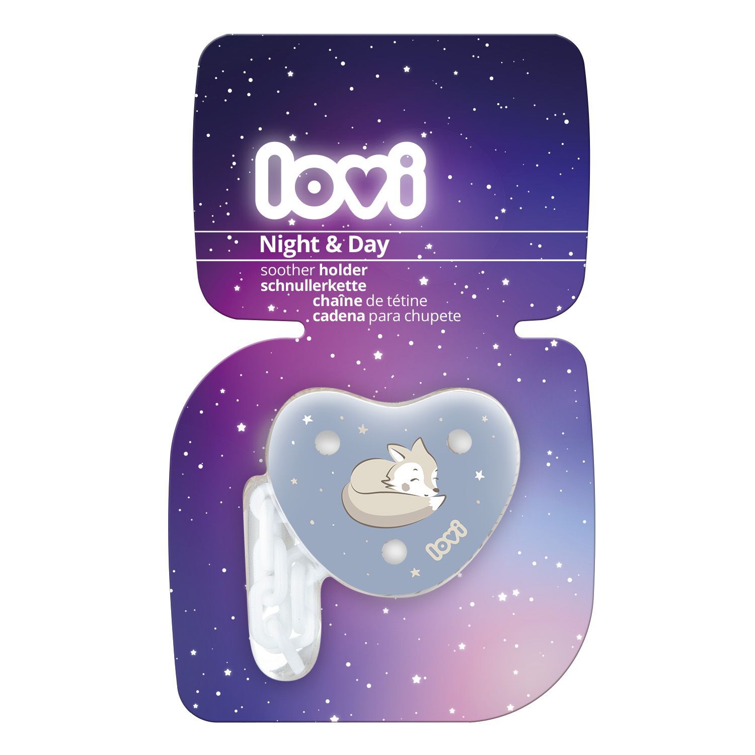 LOVI Ланцюжок до пустушки Night&Day Boy