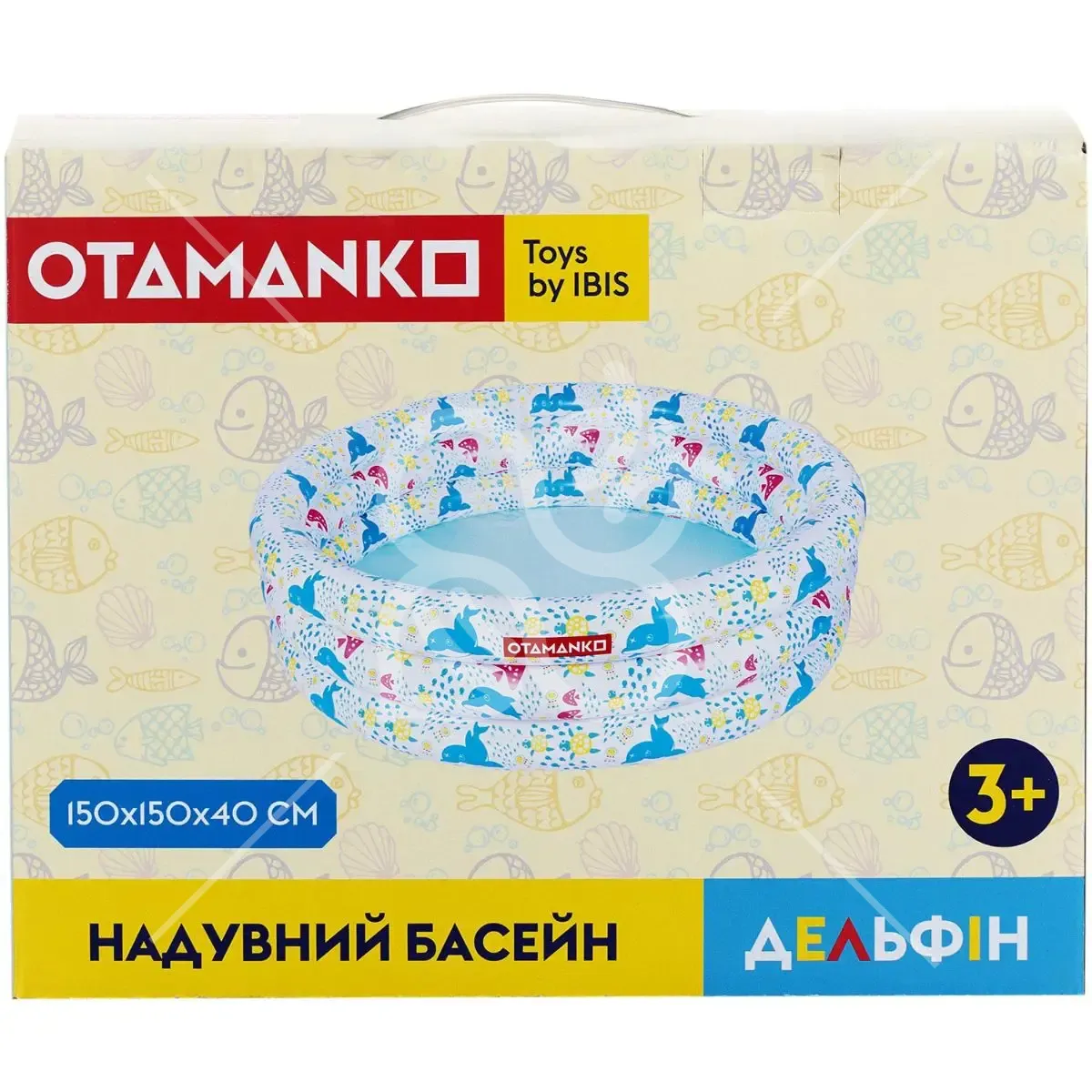 Бассейн OTAMANKO "Дельфін" круглий, 150x150x40см