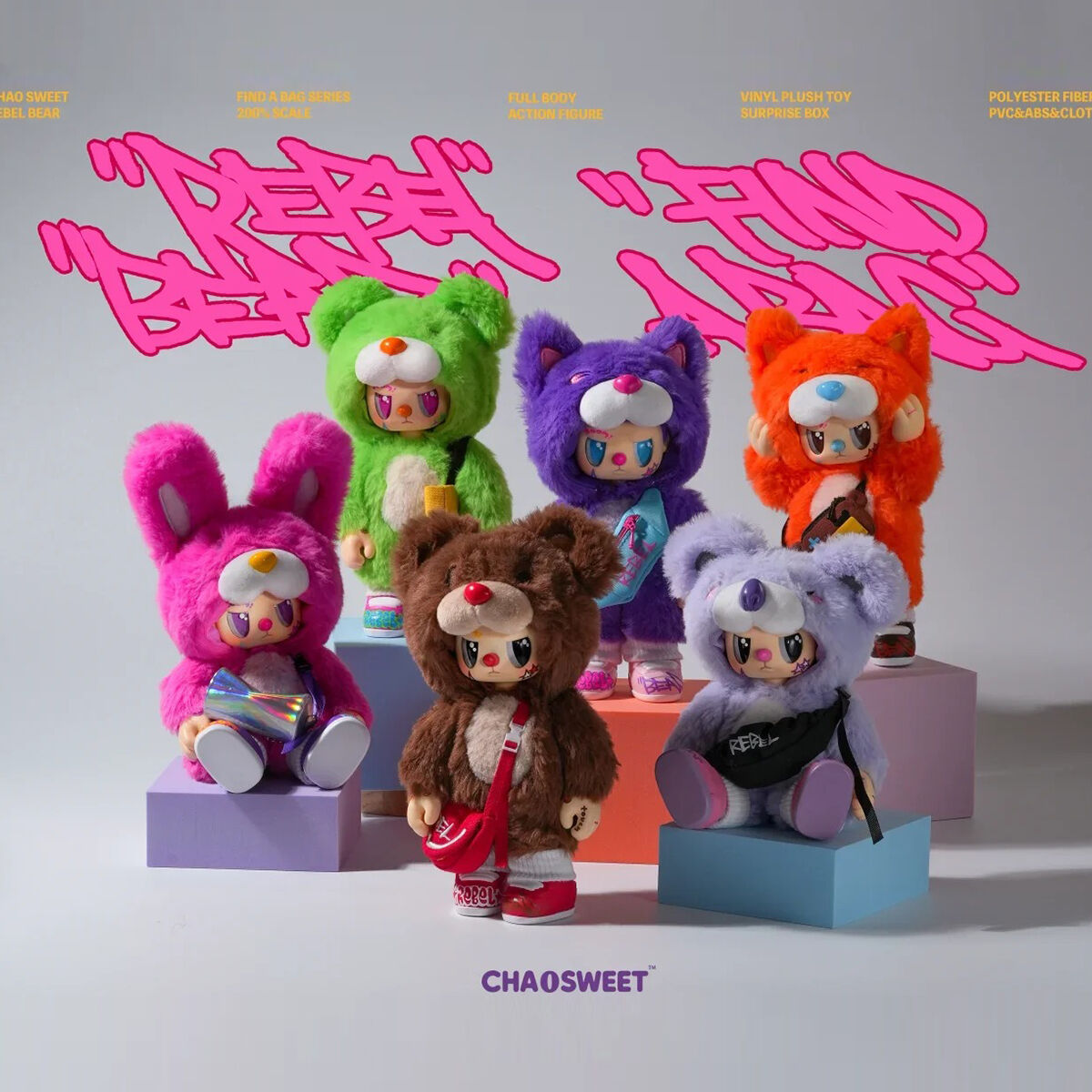 Колекційна іграшка POP TOP Rebel Bear серії "Find A Bag" - КУЛ БОЙ (у дисп., в ас.)