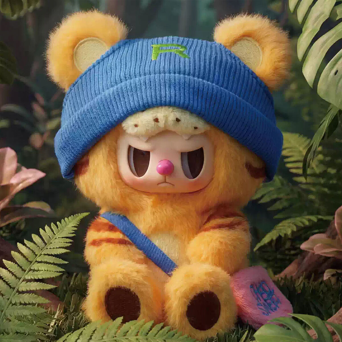 Колекційна м'яка іграшка з кільцем POP TOP Rebel Bear серії "Sweet Zoo" - ЗООМАЛЮКИ (у дисп., в ас.)