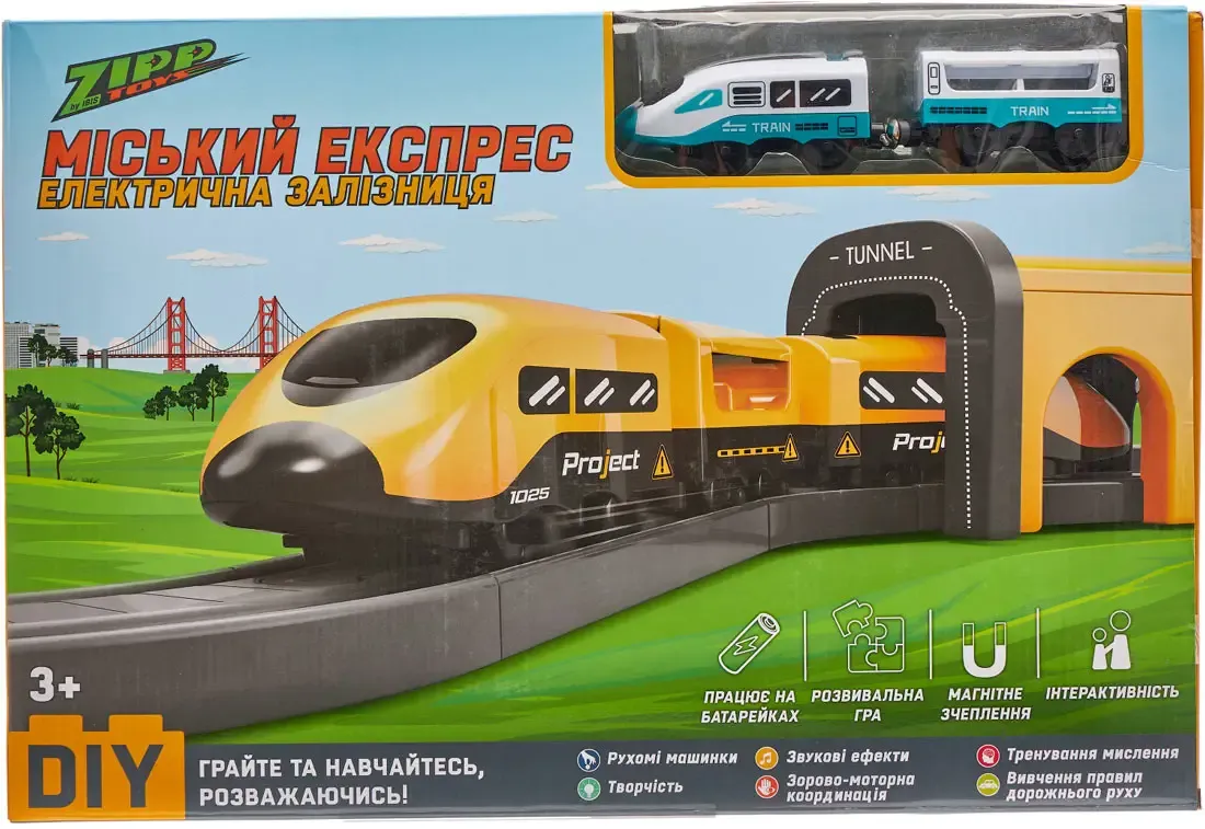 Ігровий набір ZIPP Toys "Міський експрес" 103 деталі. Зелений